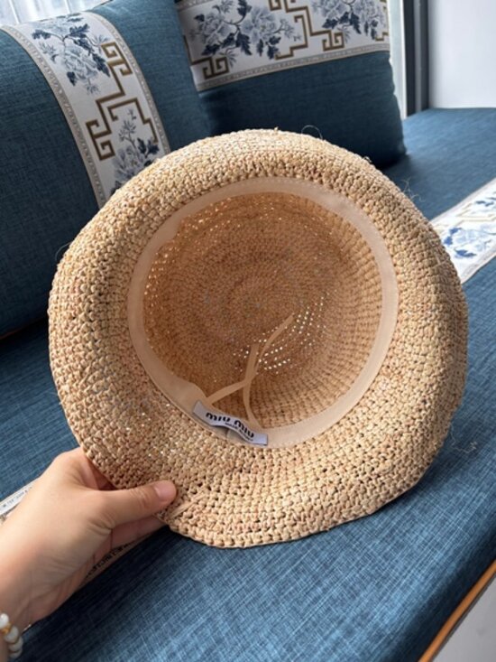 ?MIU MIU? summer straw hat